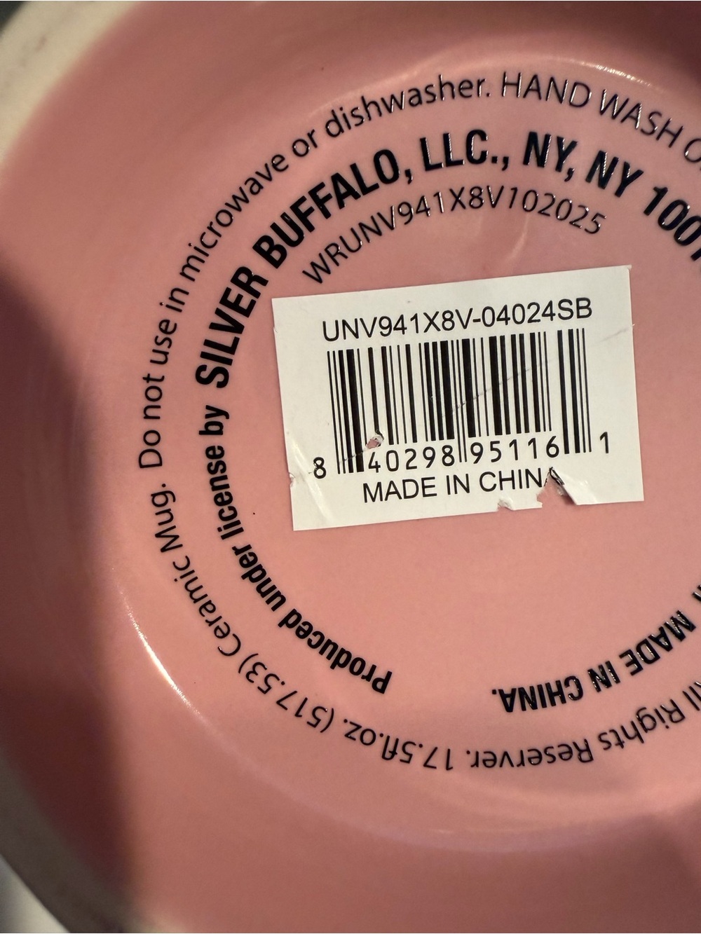 NWT! Silver Buffalo Pink Wicked Glinda Mug BEST WITCH OF ALL  With Gold Handle - Picture 4 of 7